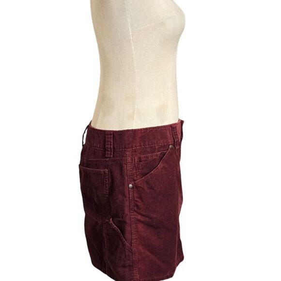 J. CREW Burgundy Corduroy Cargo Mini skirt - Picture 3 of 6